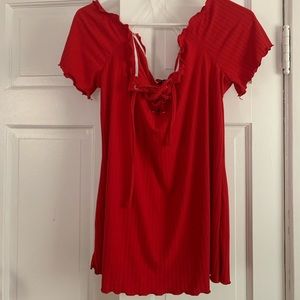 Rue 21 Red Off-the-Shoulder Top 2X